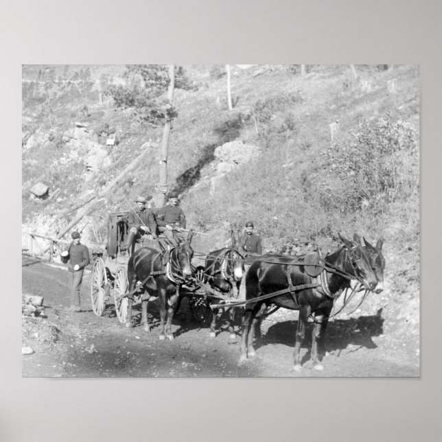 US Paymaster and Guards on Deadwood Road Poster (Front)