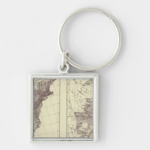 US Population 1830-1840 Key Ring