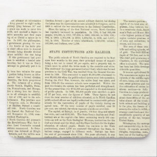 US Population by Altitude, 1880-1890 Mouse Pad