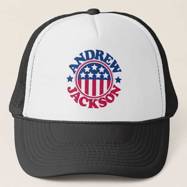 US President Andrew Jackson Trucker Hat (Front)
