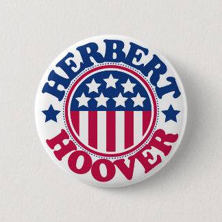 US President Herbert Hoover 6 Cm Round Badge