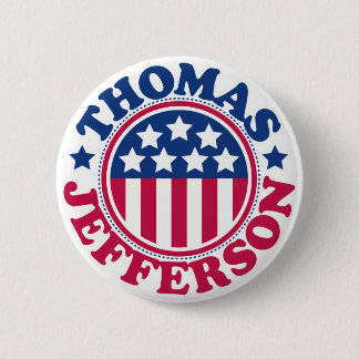 US President Thomas Jefferson 6 Cm Round Badge