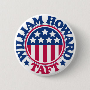 US President William Howard Taft 6 Cm Round Badge