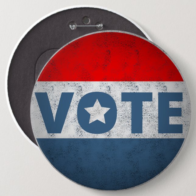 US Presidential Election 2024 Vote 6 Cm Round Badge (Front & Back)