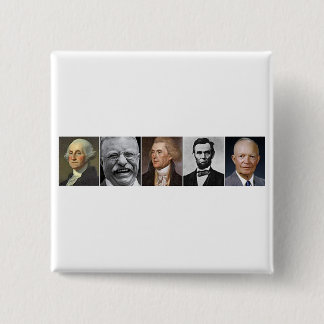 US Presidents 15 Cm Square Badge