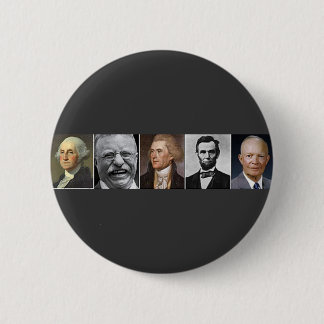 US Presidents 6 Cm Round Badge