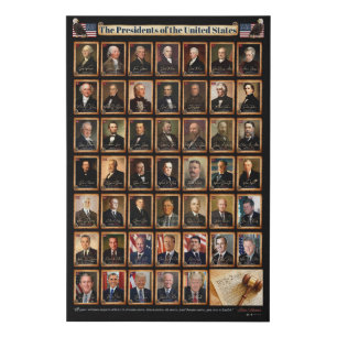 US Presidents Featuring Trump Canvas Print