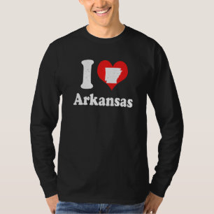 US Proud Citizen America Love State I Heart Arkans T-Shirt