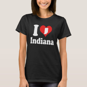 US Proud Citizen America Love State I Heart Indian T-Shirt