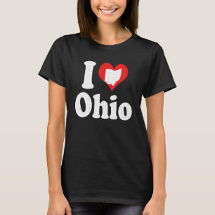 Us Proud Citizen America Love State I Heart Ohio T-Shirt