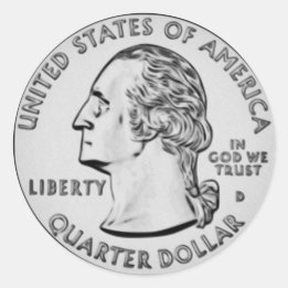 US Quarter Sticker
