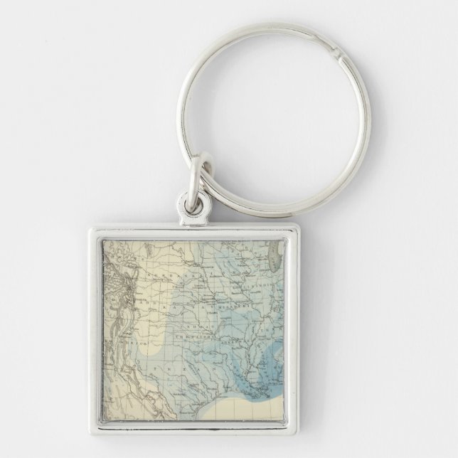 US Rain Chart Key Ring (Front)