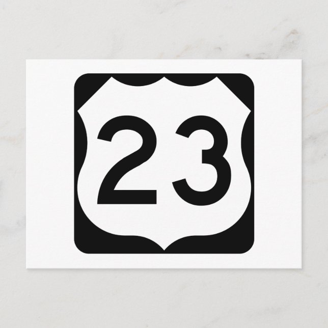 US Route 23 Sign Postcard (Front)