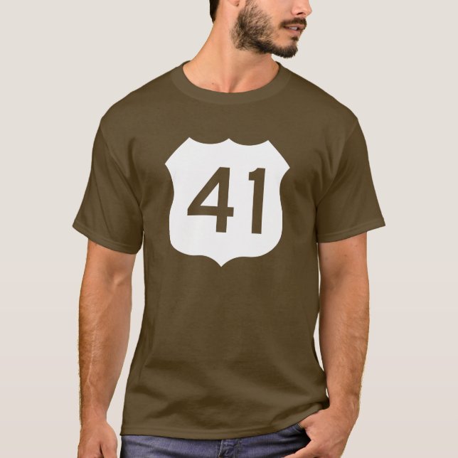 US Route 41 Sign T-Shirt (Front)