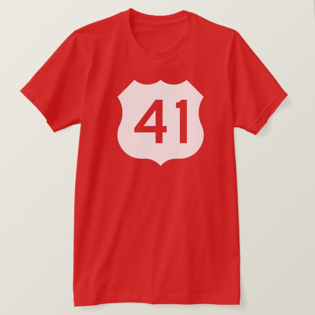 US Route 41 Sign T-Shirt (Design Front)