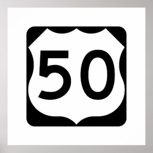 US Route 50 Sign