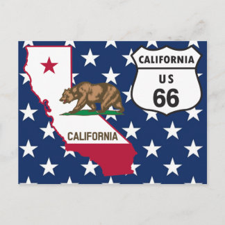 US Route 66 California postcard