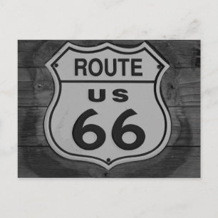 US Route 66 sign postcard