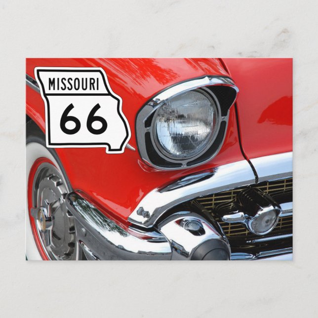 US Route 66 Travel Postcard (Front)