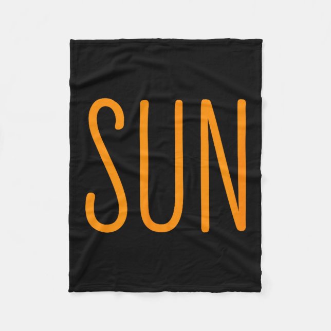 Us Solar Eclipse Sun Couples Illustration Fleece Blanket (Front)