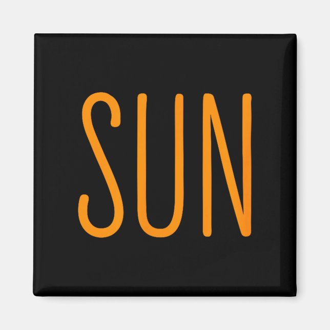 Us Solar Eclipse Sun Couples Illustration Magnet (Front)