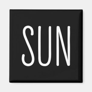 Us Solar Eclipse Sun Couples Illustration Magnet