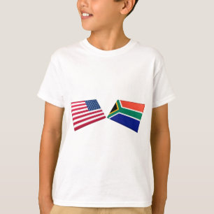 US & South Africa Flags T-Shirt