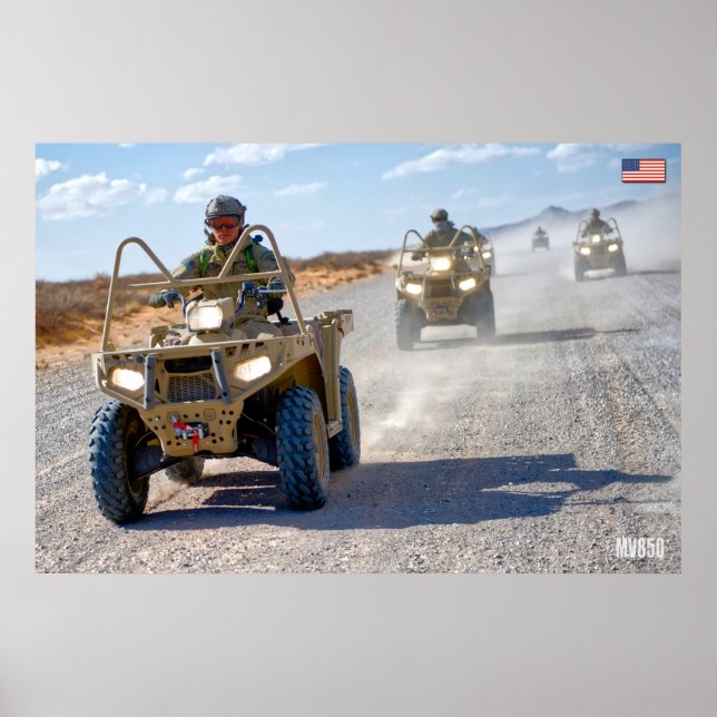 US SPECIAL OPERATIONS VEHICLES – MV850 POSTER (Front)