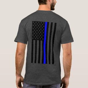 US Spyder Ryders - 2S Thin Blue Line Flag T-Shirt