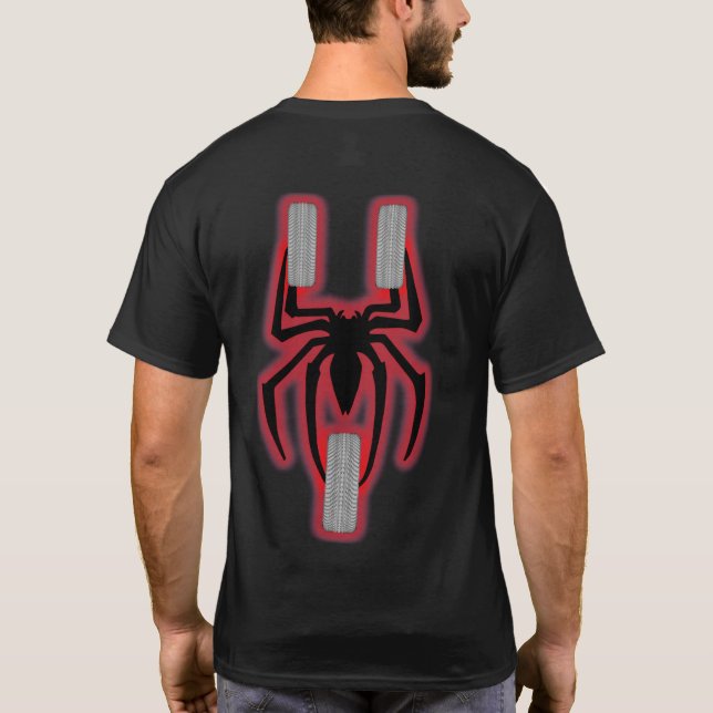 US Spyder Ryders - Glow Red T-Shirt (Back)