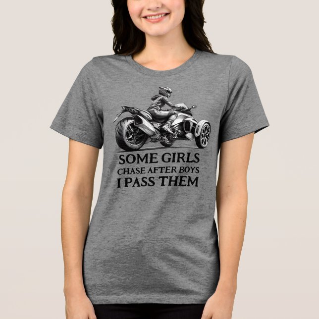 US Spyder Ryders - I Pass Them Front Tri-Blend Shirt (Front)