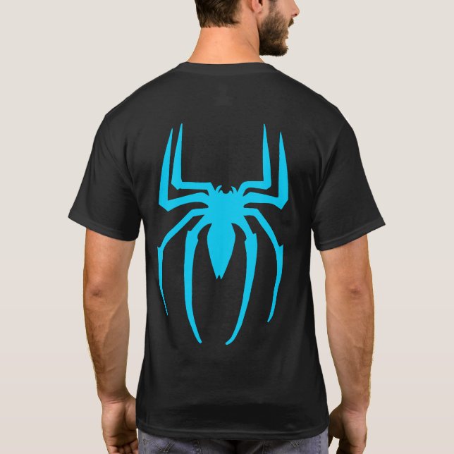 US Spyder Ryders - Spider Back Blue T-Shirt (Back)
