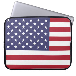 US Stars and Stripes Laptop Sleeve