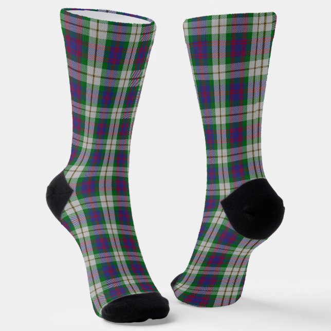 US State Tartan - Idaho Socks (Angled)