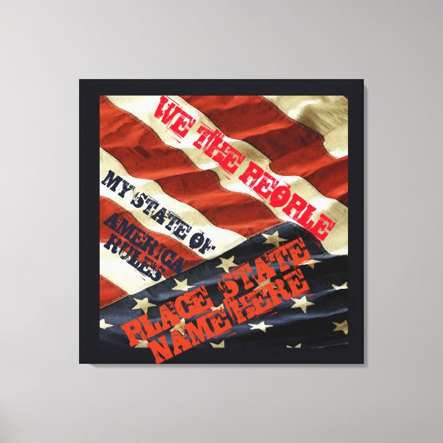 US STATES CANVAS PRINT (Front)