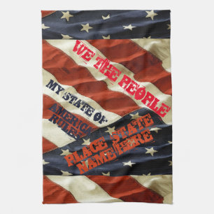 US STATES TEA TOWEL