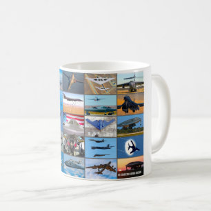 US STRATEGIC BOMBER AIRCRAFT “MONTAGE” COFFEE MUG