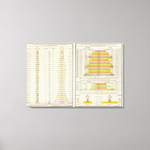 US Tea, Coffee, Sugar, and Molasses Imports 1891 Canvas Print