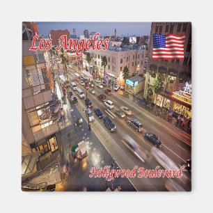 US U.S.A. Los Angeles Hollywood Boulevard Magnet