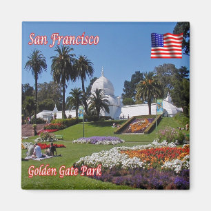 US U.S.A. - San Francisco Alamo Square Golden Gate Magnet