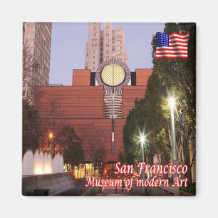 US U.S.A. San Francisco Alamo Square Museum of Art Magnet