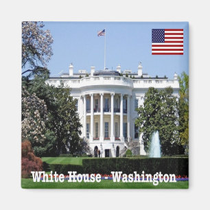 US United States of America Washington White House Magnet