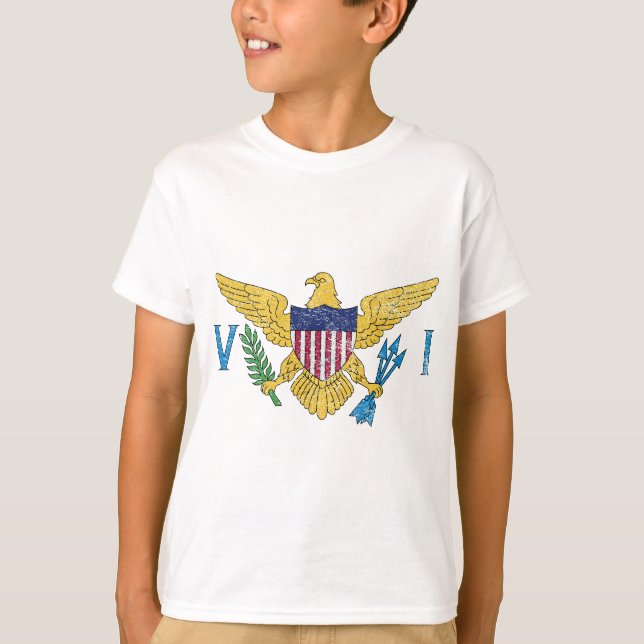US UNITED STATES VIRGIN ISLANDS FLAG SAINT CROIX T-Shirt (Front)