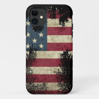 US/USA, SAD flag on black background