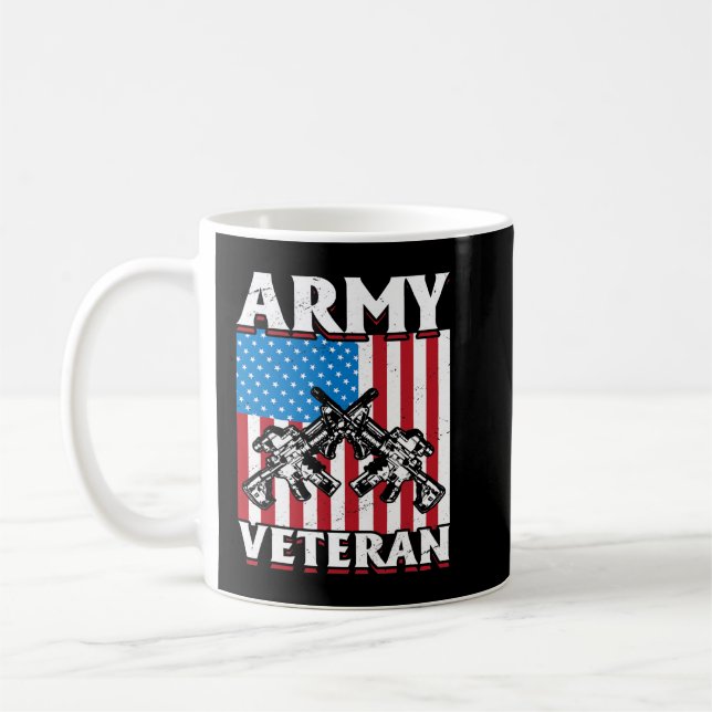 US Veteran Army veteran 162 Coffee Mug (Left)