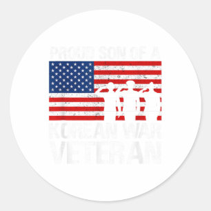 Us Veteran Family Apparel & Gifts Outlet Proud Classic Round Sticker