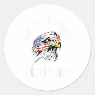 Us Veteran Vietnam War - Military War Campaign  Classic Round Sticker