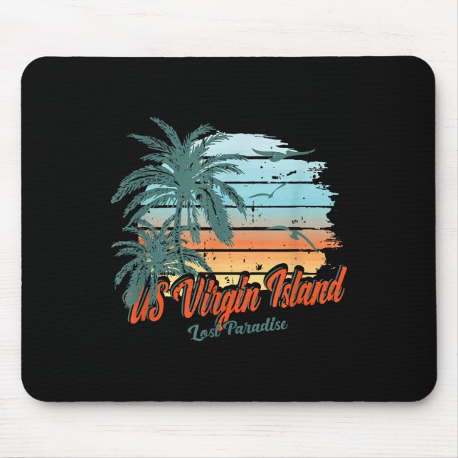 Us Virgin Island Beach St. Thomas Shirt Lost Parad Mouse Pad (Front)