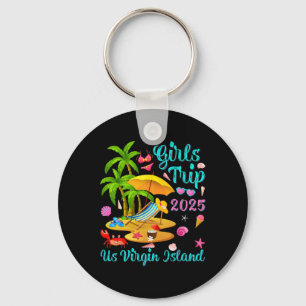 Us Virgin Island Summer Vacation Girls Trip 2025 Key Ring