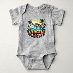 US Virgin Islands Caribbean Baby Bodysuit